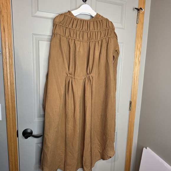 NWT Brandy Joy Joyfolie Camel Brown Flowy Prairie Kimono Duster Lg Cardigan - Picture 9 of 11